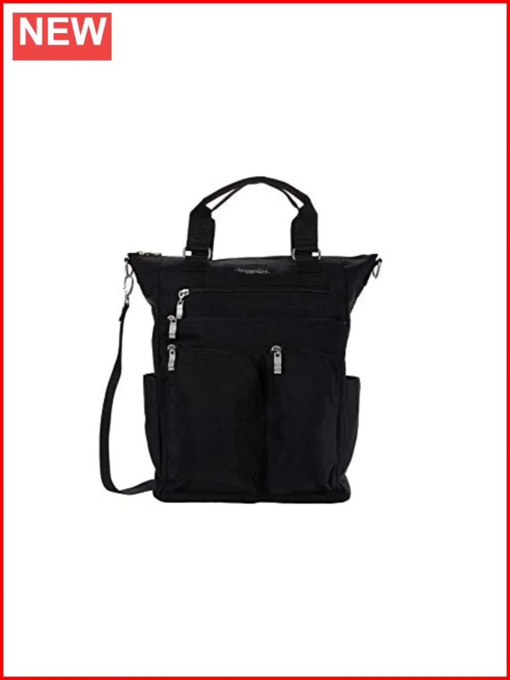 Convertible 3-in-1 Tote Backpack RFID Blocking Nylon Travel Purse